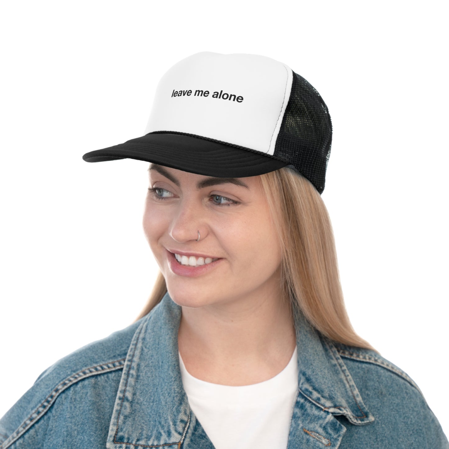 leave me alone trucker hat