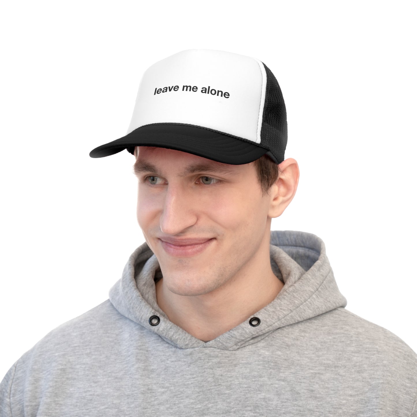 leave me alone trucker hat